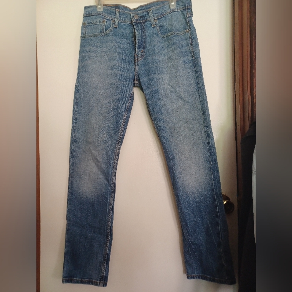 Light wash blue jeans